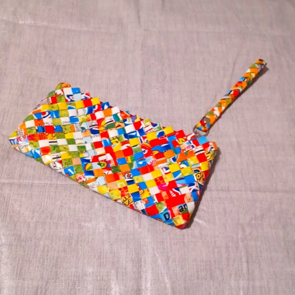 RETRO  ❤Upcycled handmade Woven purse Y2K❤🌻